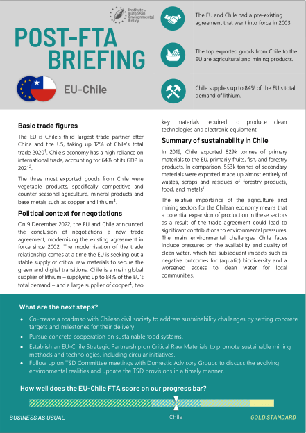 Options to Incorporate Circular Economy Provisions in Regional Trade  Agreements