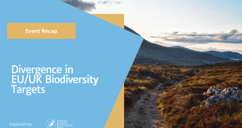 Divergence in EU:UK Biodiversity targets