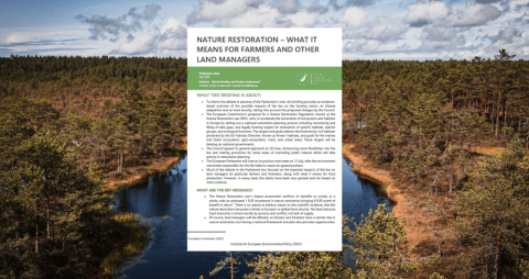 Nature restorations land managers