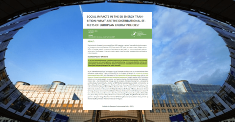Science4Policy Brief - energy transition