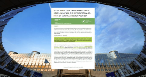 Science4Policy Brief - energy transition